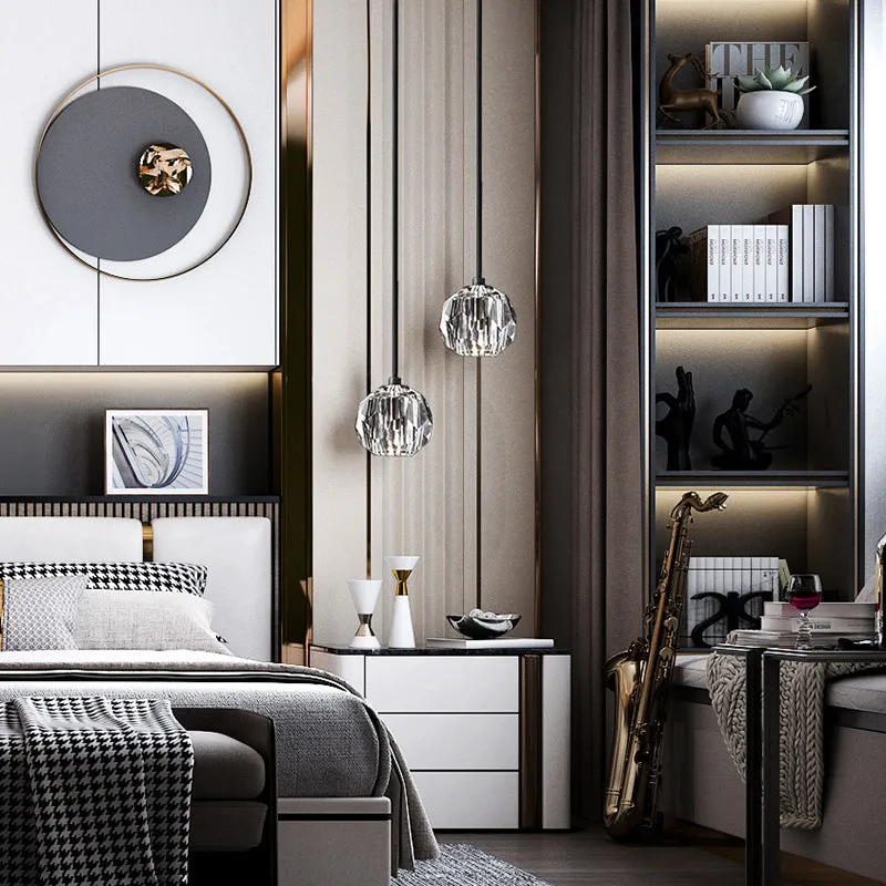 Bouble De Crystal Ball Pendant Lighting