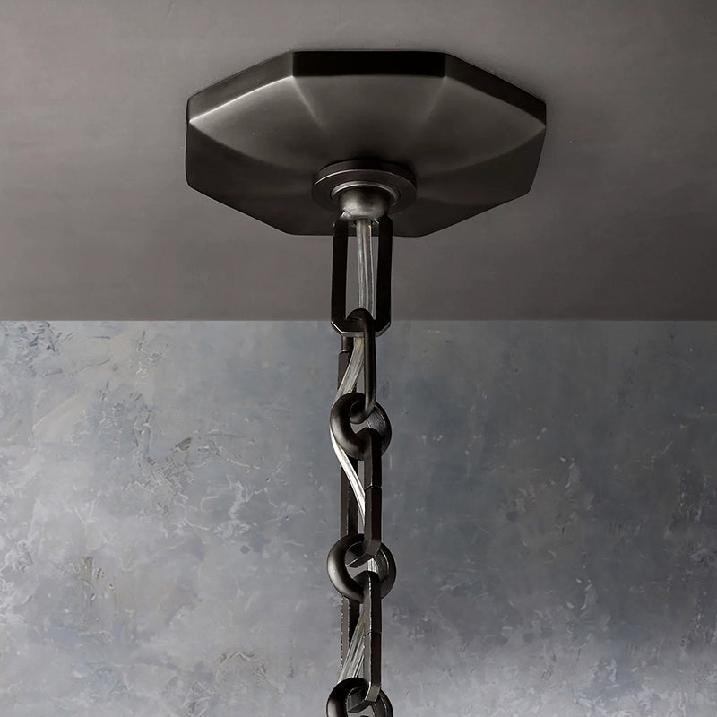 Bonnie Faceted Crystal Round Chandelier 48"