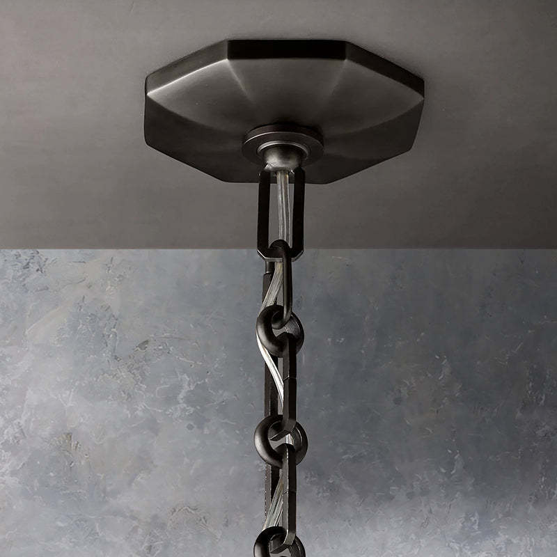 Bonnie Faceted Crystal Round Chandelier 48"