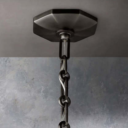 Bonnie Faceted Crystal Round Chandelier 48"