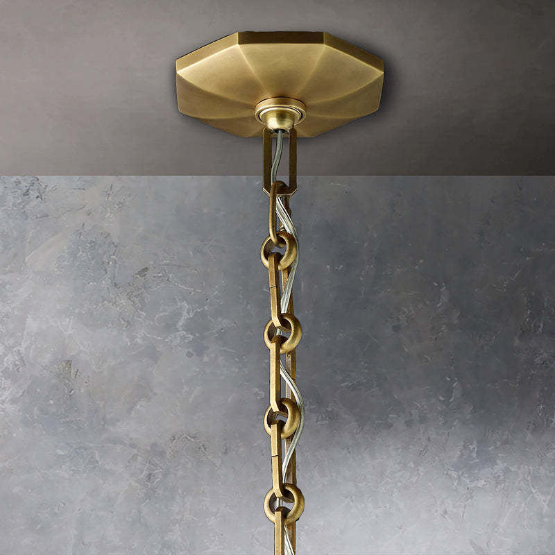 Bonnie Faceted Crystal Round Chandelier 48"
