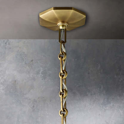 Bonnie Faceted Crystal Round Chandelier 48"
