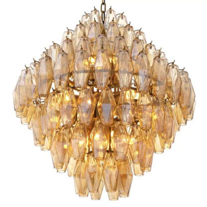 Chiara Glass L Modern Chandelier - Eichholtz