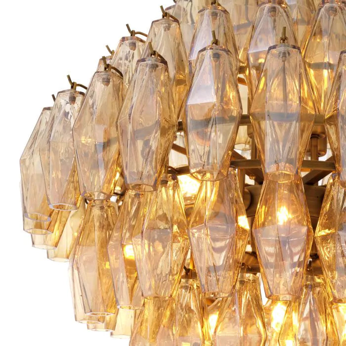 Chiara Glass L Modern Chandelier - Eichholtz