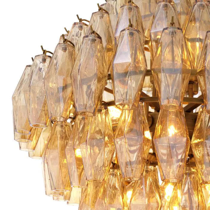 Chiara Glass L Modern Chandelier - Eichholtz