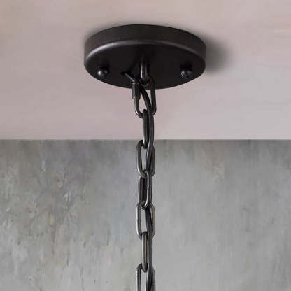 Halow Faceted Crystal Round Chandelier 19"