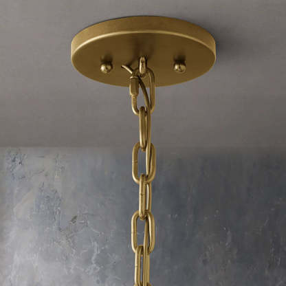 Halow Faceted Crystal Round Chandelier 19"