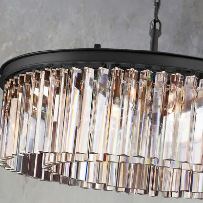 Rihys Crystal Round Chandelier 32"