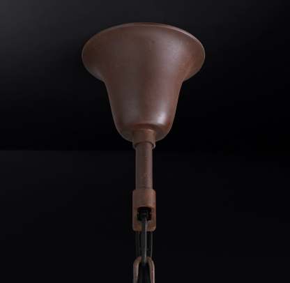 Roococo Iron & Crystal Round Chandelier 101"