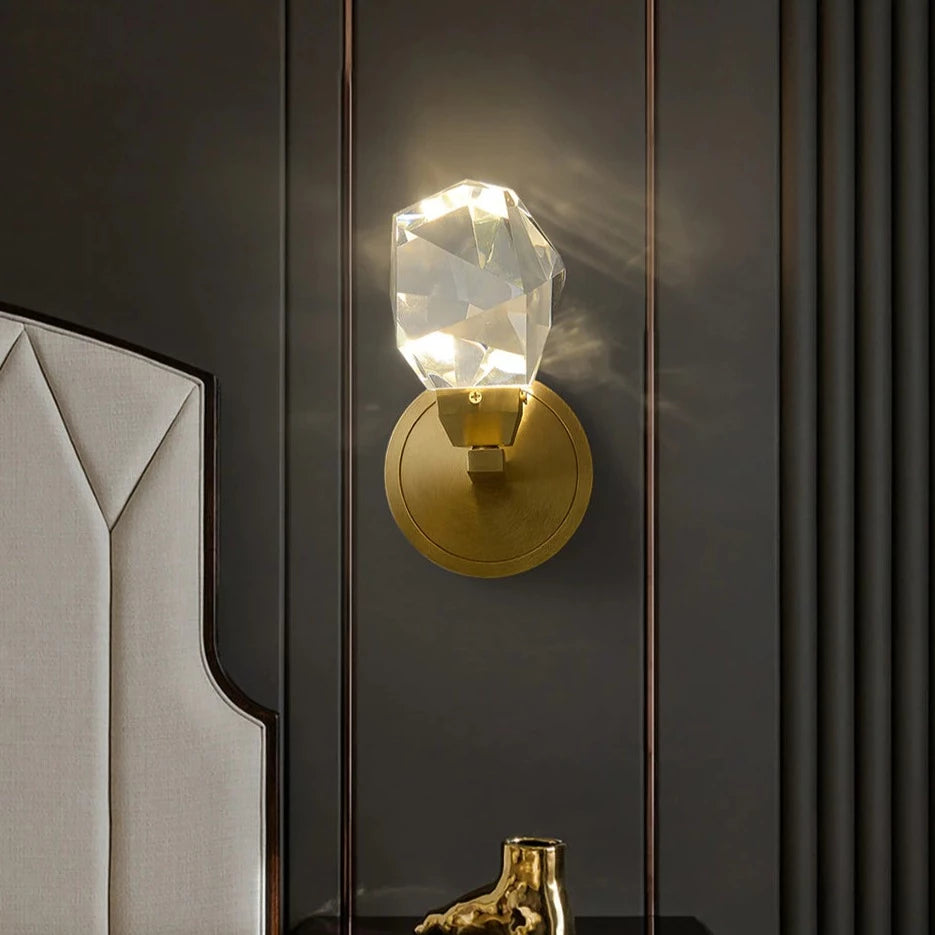 Masonry Crystal Wall Sconce