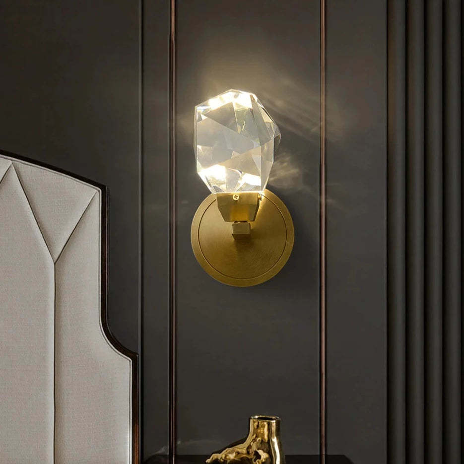 Masonry Crystal Wall Sconce