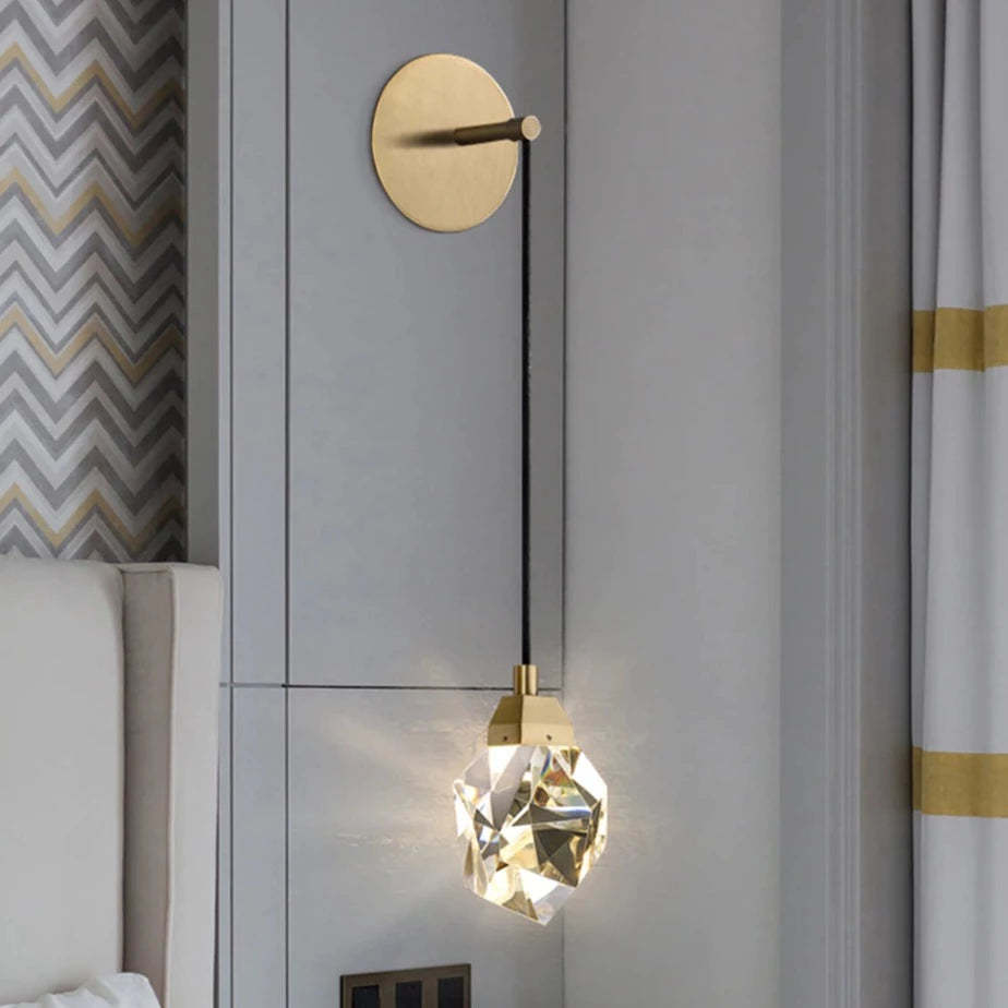 Masonry Crystal Wall Sconce