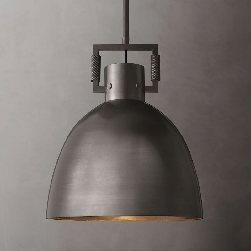 MACHINIST METAL CLOCHE PENDANT Light