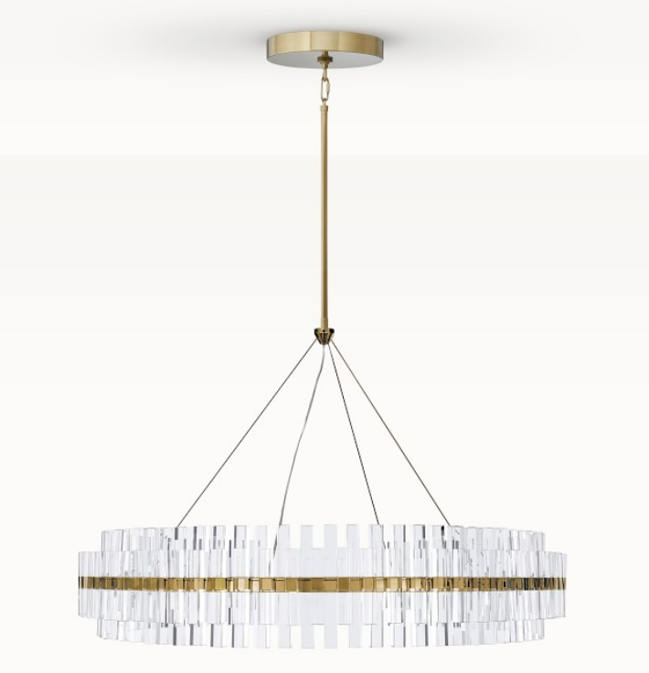 Pamela Round LED Crystal Chandelier