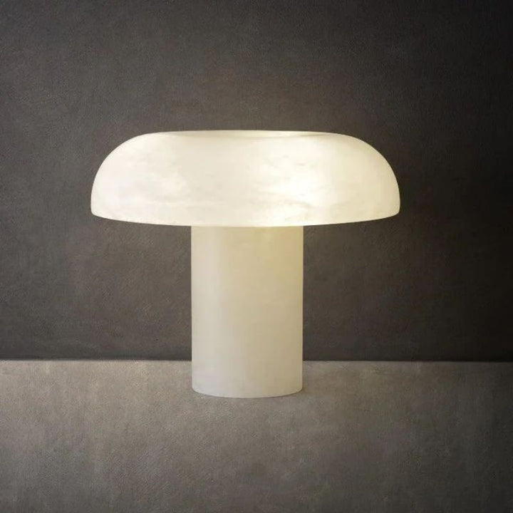 Alabaster Mushroom Shape Table Lamp