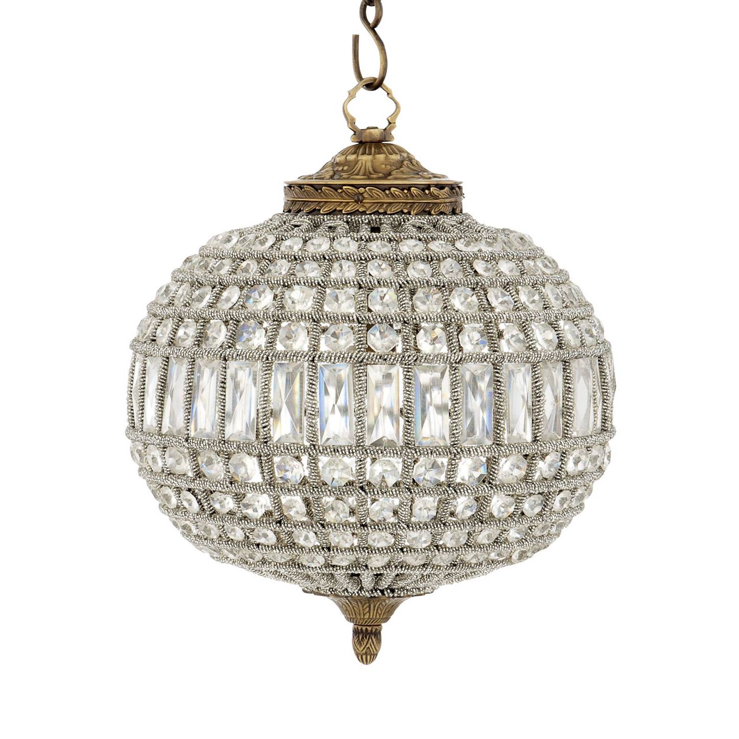 Kasbah Oval S Modern Brass Chandelier - [Brass] 
