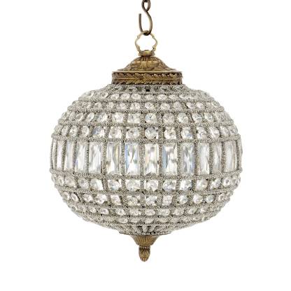 Kasbah Oval S Modern Brass Chandelier - [Brass] 