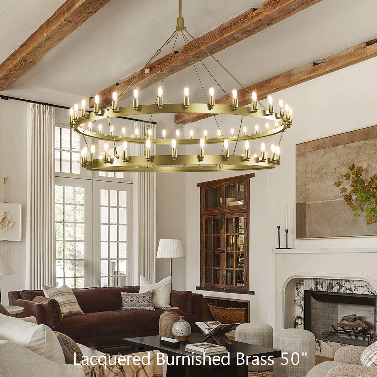 Camin Vintage Filament 2-Tier Round Chandelier