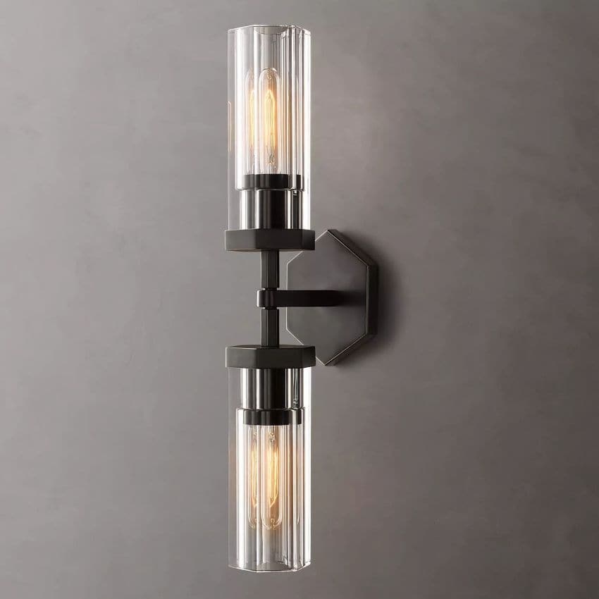 Lambeth Hexagonal Linear Wall Sconce 20”W