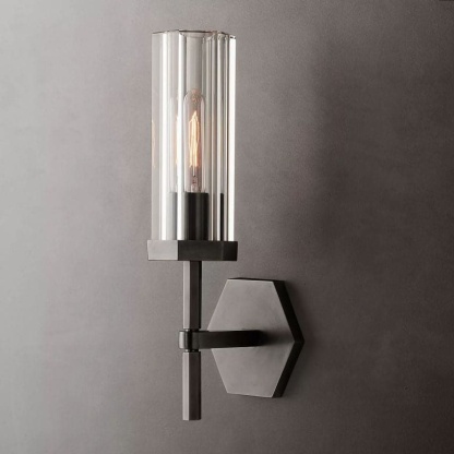 Lambeth Hexagonal Wall Sconce 14"H