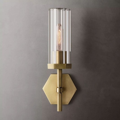 Lambeth Hexagonal Wall Sconce 14"H