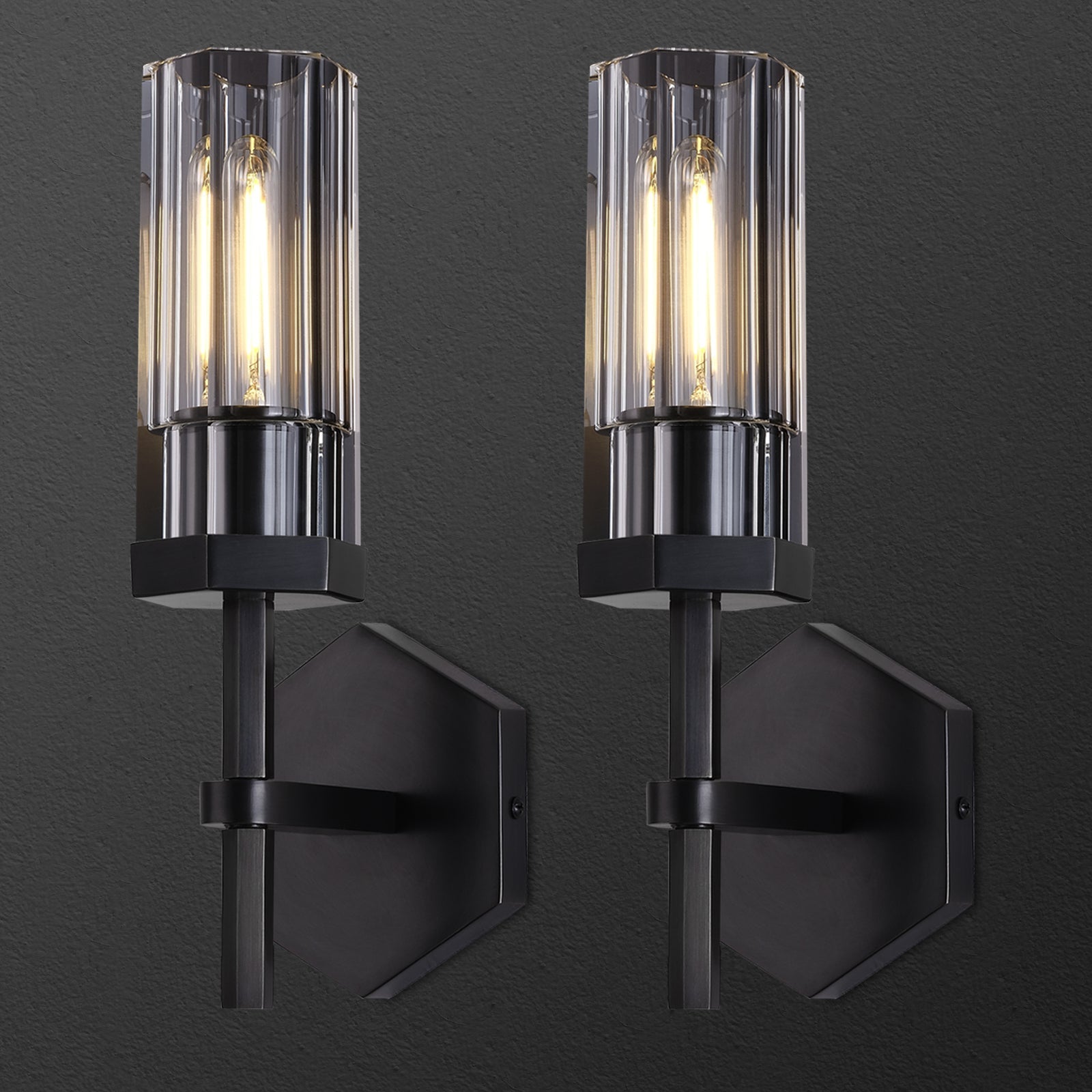 Lambert Polygonal Crystal Series Wall Sconce