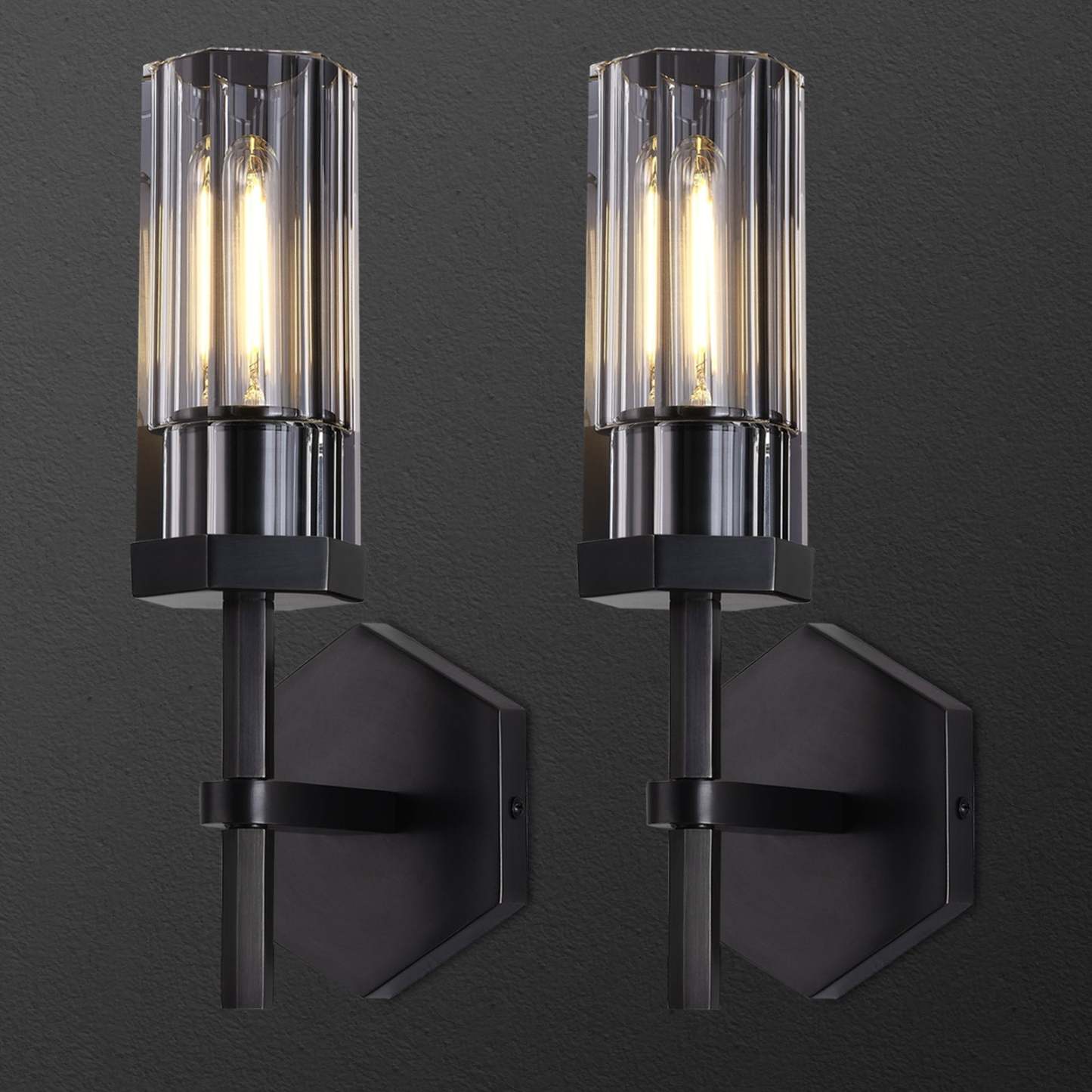 Lambert Polygonal Crystal Series Wall Sconce