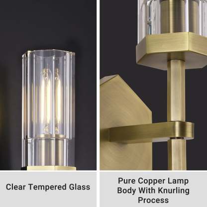 Lambert Polygonal Crystal Series Wall Sconce