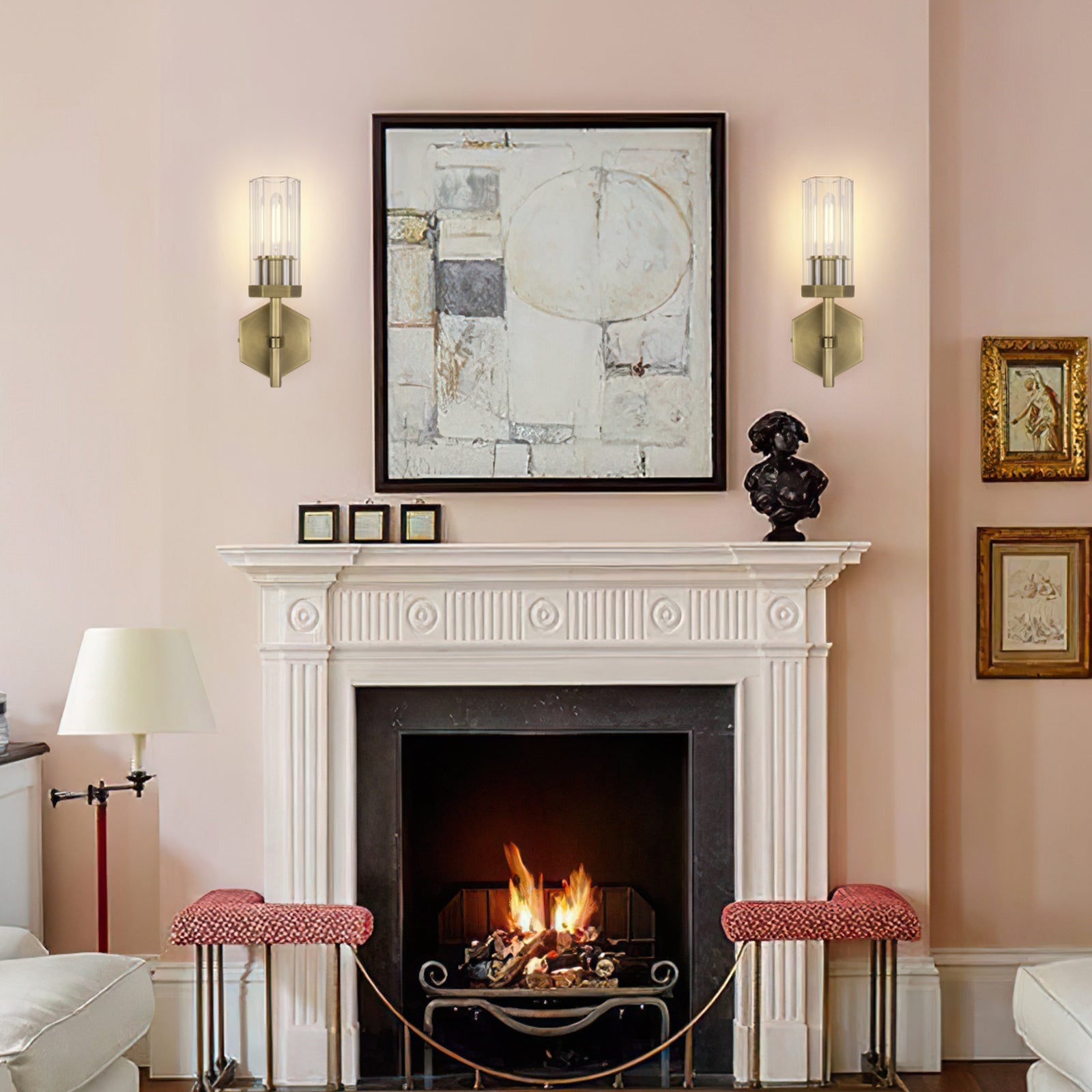 Lambert Polygonal Crystal Series Wall Sconce