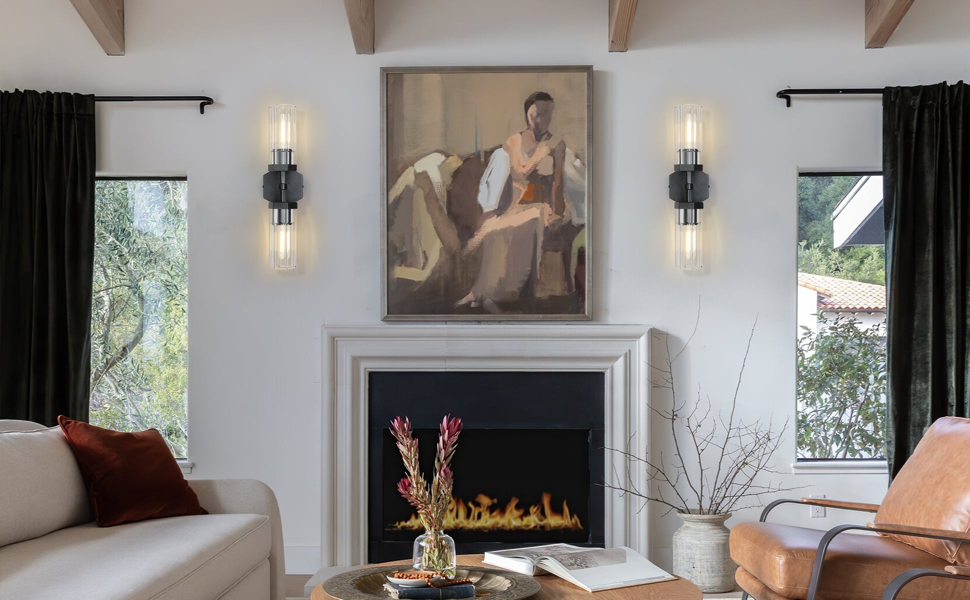 Lambert Polygonal Crystal Series Wall Sconce