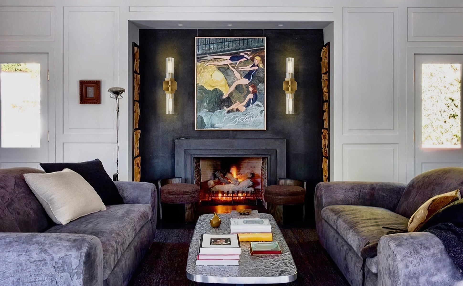 Lambert Polygonal Crystal Series Wall Sconce