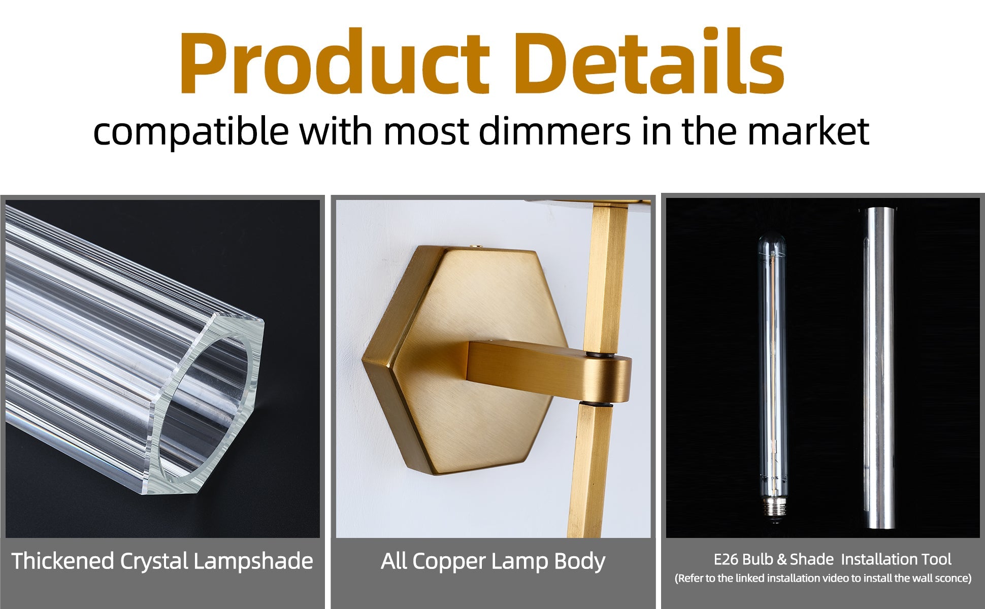 Lambert Polygonal Crystal Series Wall Sconce