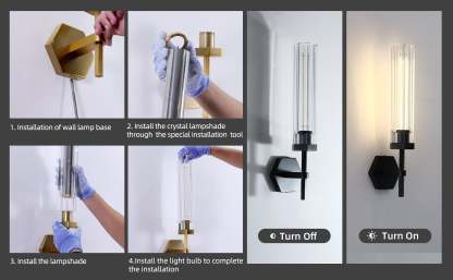 Lambert Polygonal Crystal Series Wall Sconce