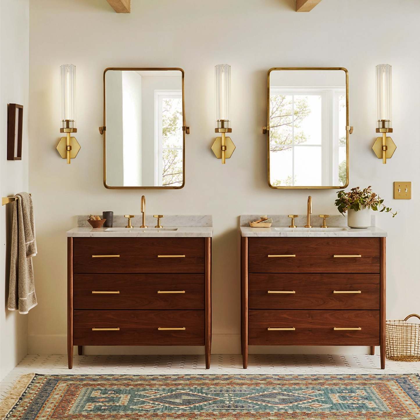 Lambert Polygonal Crystal Series Wall Sconce