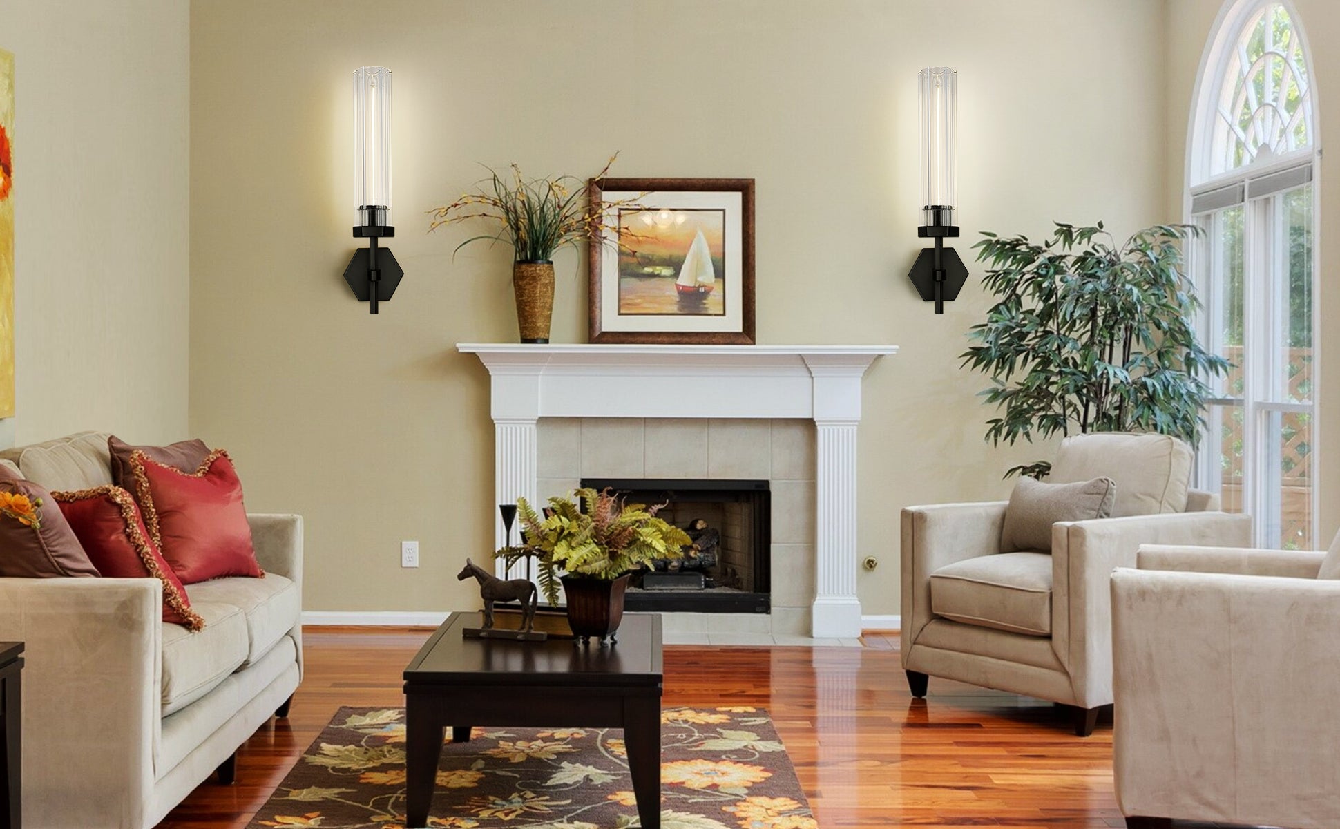 Lambert Polygonal Crystal Series Wall Sconce