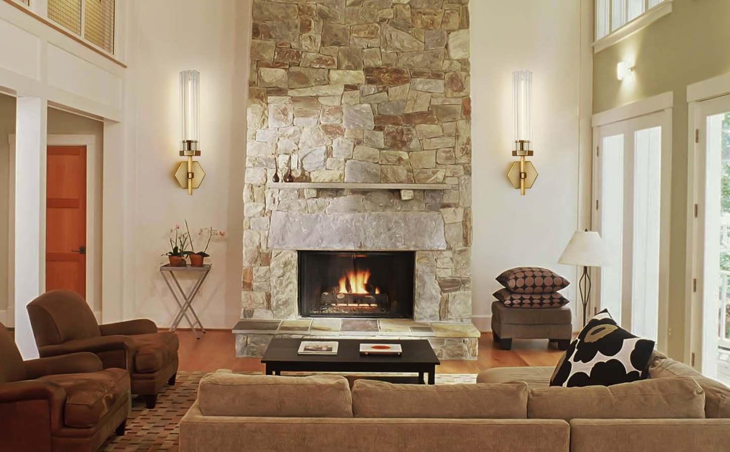 Lambert Polygonal Crystal Series Wall Sconce