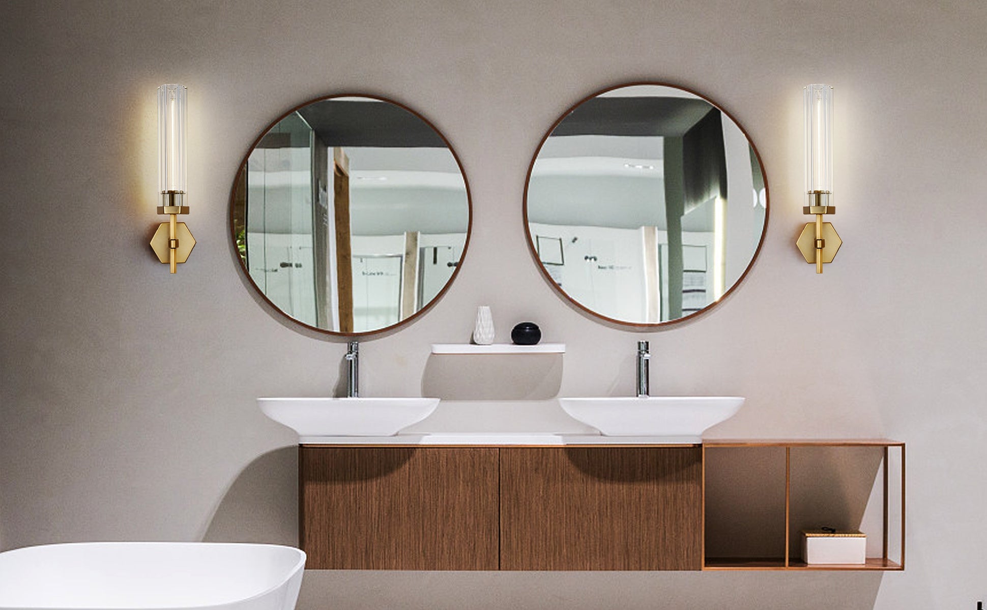 Lambert Polygonal Crystal Series Wall Sconce