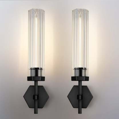 Lambert Polygonal Crystal Series Wall Sconce