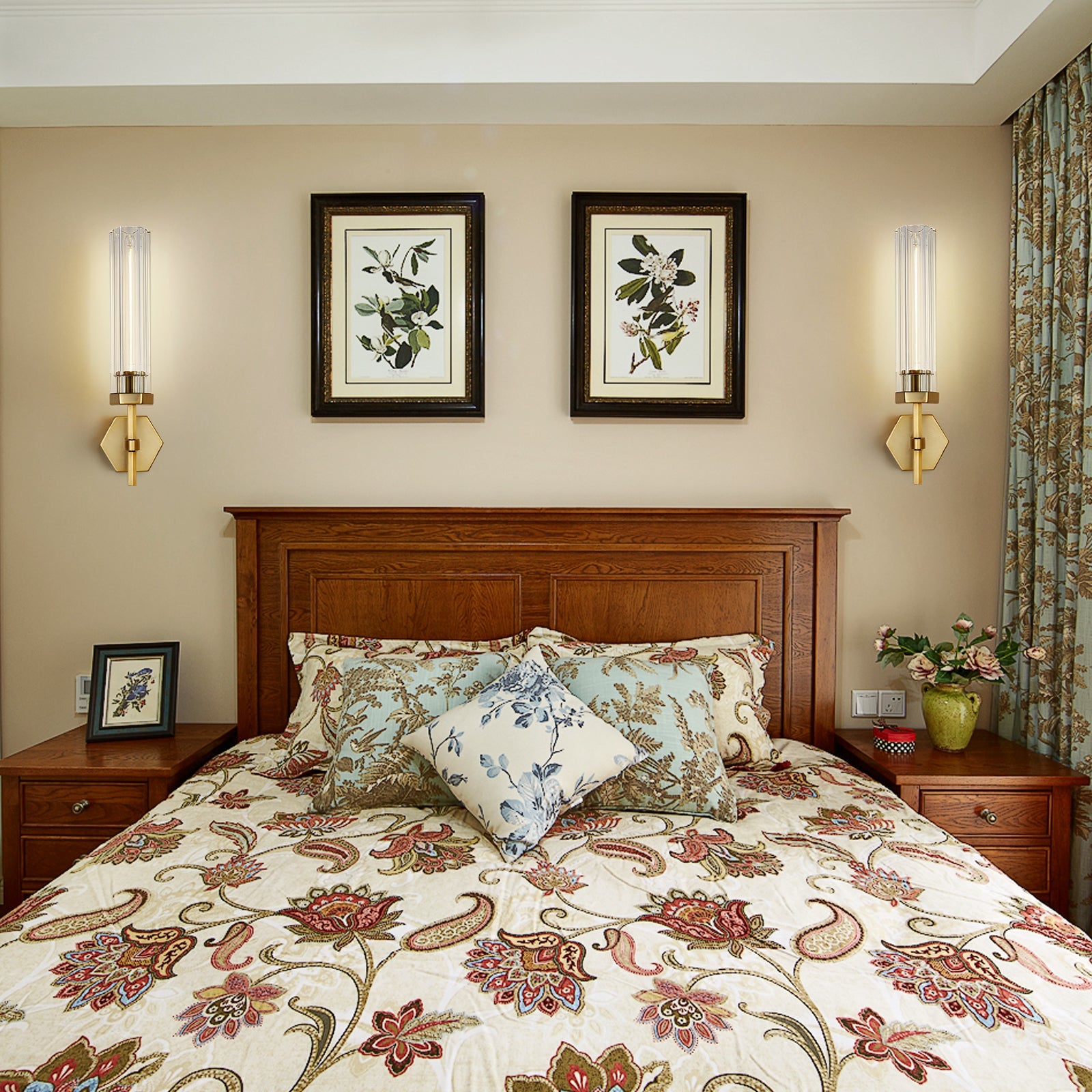 Lambert Polygonal Crystal Series Wall Sconce