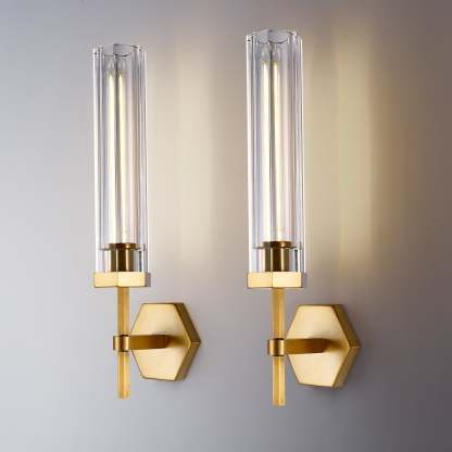 Lambert Polygonal Crystal Series Wall Sconce