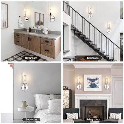 Lambert Round Shade Glass Series Wall Sconce