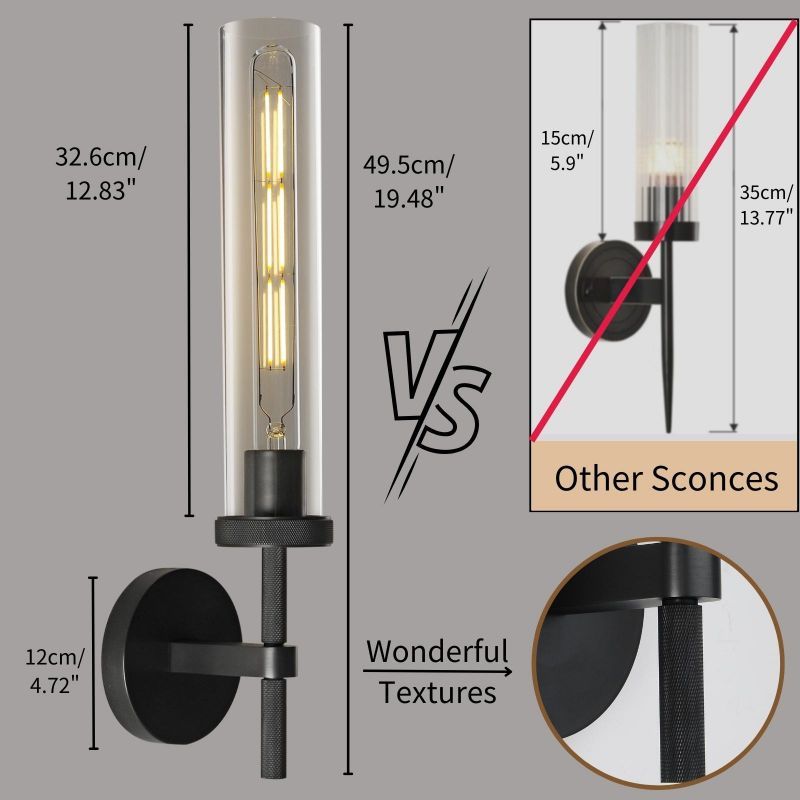 Lambert Round Shade Glass Series Wall Sconce