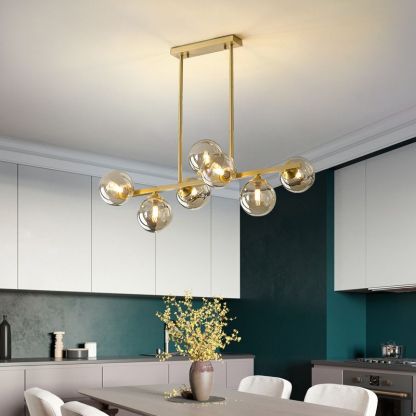 Evale Ball Gold Chandelier
