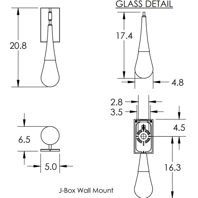 Raindrop Wall Sconce