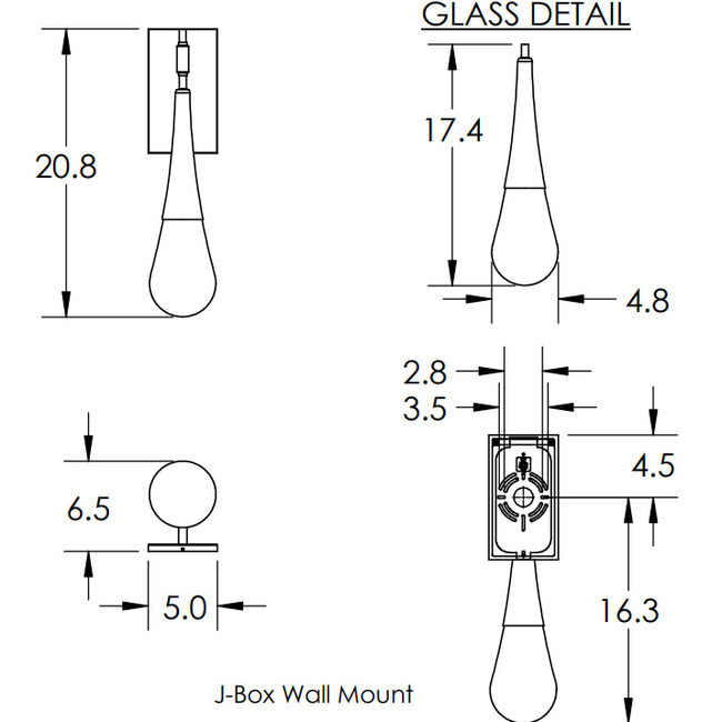 Raindrop Wall Sconce