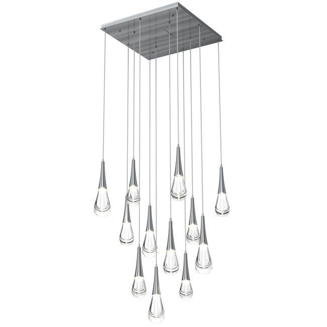 Raindrop Square chandelier 9 lights / 12 lights