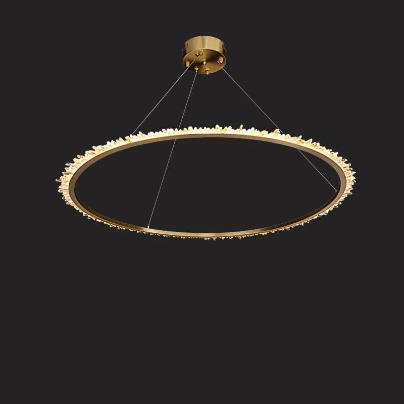 Rock Crystal Ring Chandelier