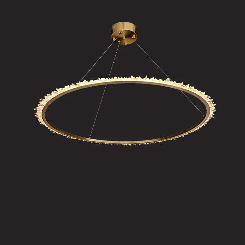 Rock Crystal Ring Chandelier