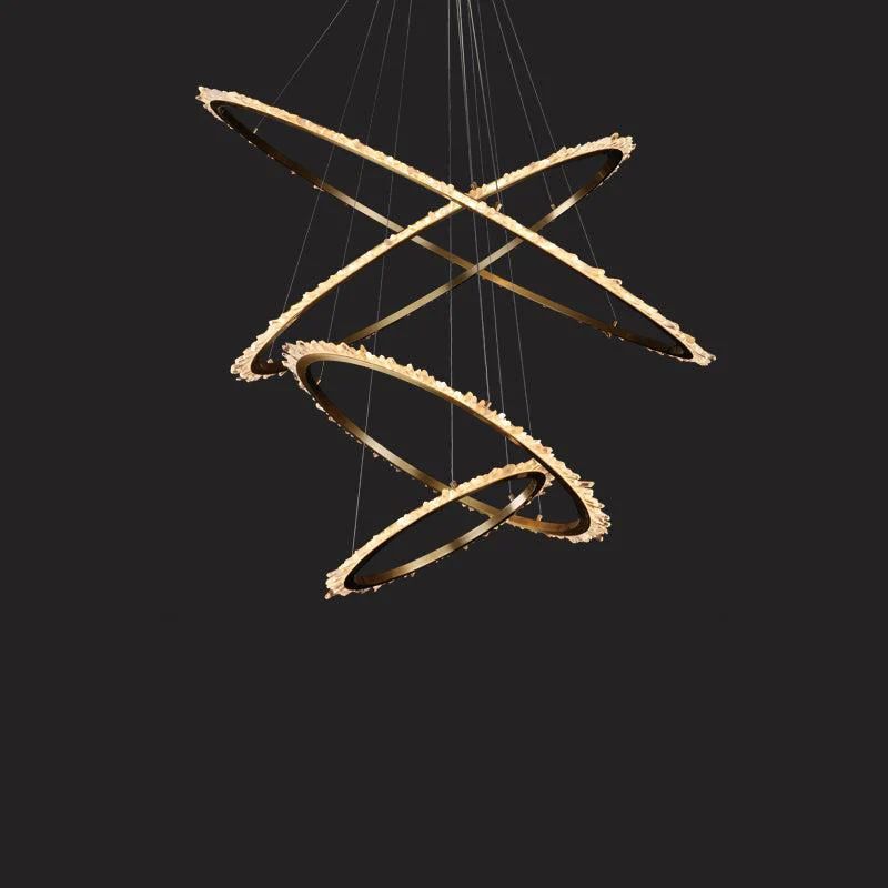 Rock Crystal Ring Chandelier