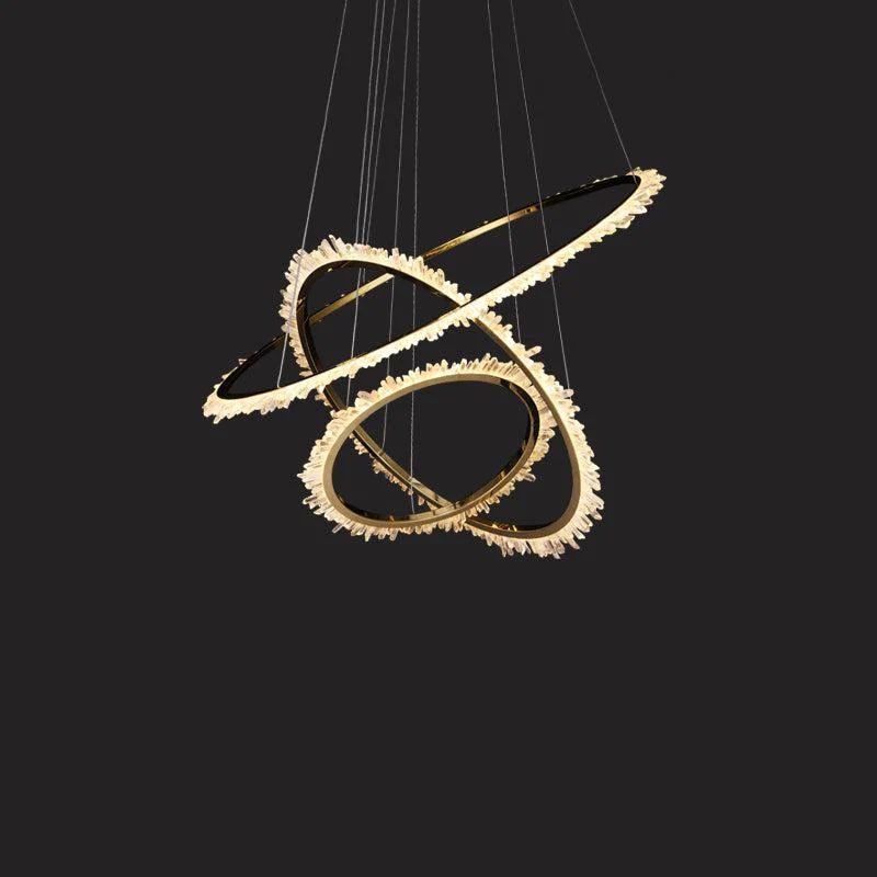 Rock Crystal Ring Chandelier